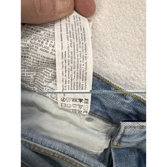 Pull & Bear Jeans Women 30x27 Blue Relaxed Fit Denim - Picture 9 of 9